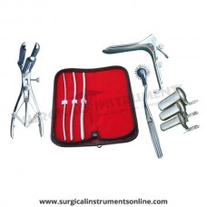 Hegar uterine dilator 3 pieces set,3-4, 5-6, 7-8, pinwheel, mathieu, grave large, collin 3pcs
